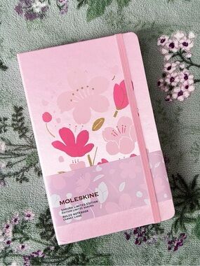 Moleskine Sakura Pink Limited Edition Ruled Floral Notebook 🌸💗